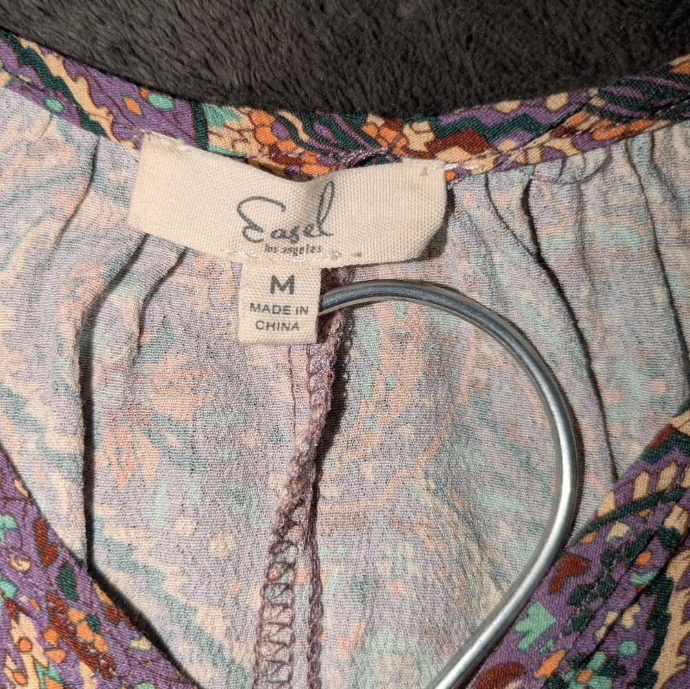 Elegant Multicolor Paisley Blouse - Picture 4 of 5